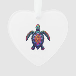 Ozean-Tier-Tie-Dye-Stammes-Meerestier-Maori-Schild Ornament