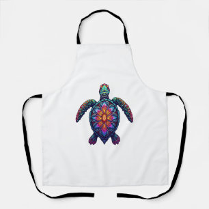 Ozean-Tier-Tie-Dye-Stammes-Meerestier-Maori-Schild Schürze