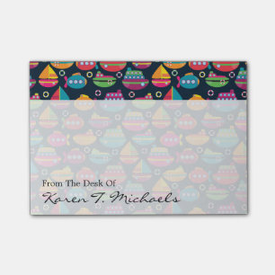 Ozean-Transport-Muster   addieren Ihren Namen Post-it Klebezettel