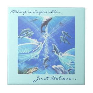 Ozean träumt Fliese