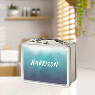 Ozean Türkis Metall Brotdose