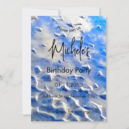 Ozean und Himmel blau Einladung