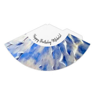 Ozean und Himmelblau Partyhütchen