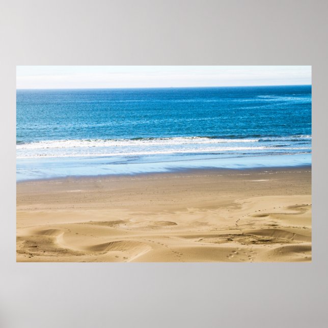 Ozean und Sandster Poster (Vorne)