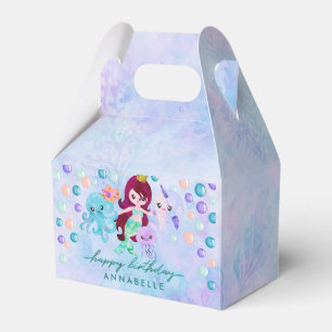 Ozean Unter dem Meer Meerjungfrau Thema Happy Birt Geschenkschachtel