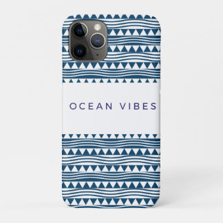 Ozean-Vibes Geometrie – marineblaue Küste Case-Mate iPhone Hülle
