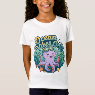 Ozean-Vibes-Only-Cute-Octopus-T-Shirt Kinder Mee T-Shirt