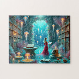 Ozeanbibliothekarin Unterwasserbibliothek Qualle Puzzle