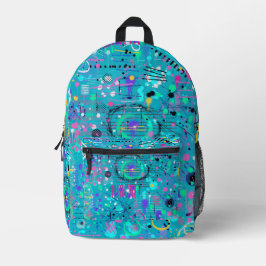 Ozeanblasen: Maximalistische Kunst Bedruckter Rucksack