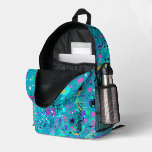 Ozeanblasen: Maximalistische Kunst Bedruckter Rucksack