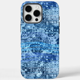 Ozeanblau abstraktes Wassermuster iPhone 16 Pro Max Hülle
