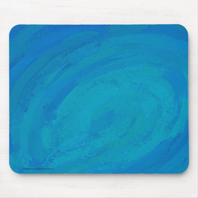 Ozeanblau gestrichen mousepad (Vorne)