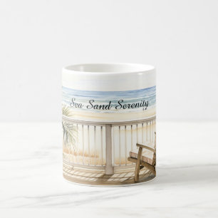 Ozeanblick Strand Serenität Kaffeetasse