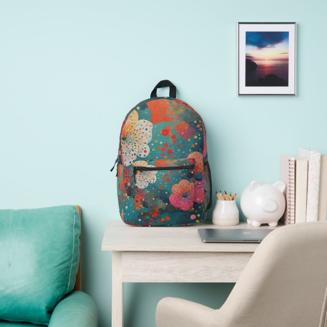 Ozeanblüte Bedruckter Rucksack (InSitu)