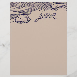 Ozeanbrise   Rustikale Strand DIY-Briefumschläge-E Flyer