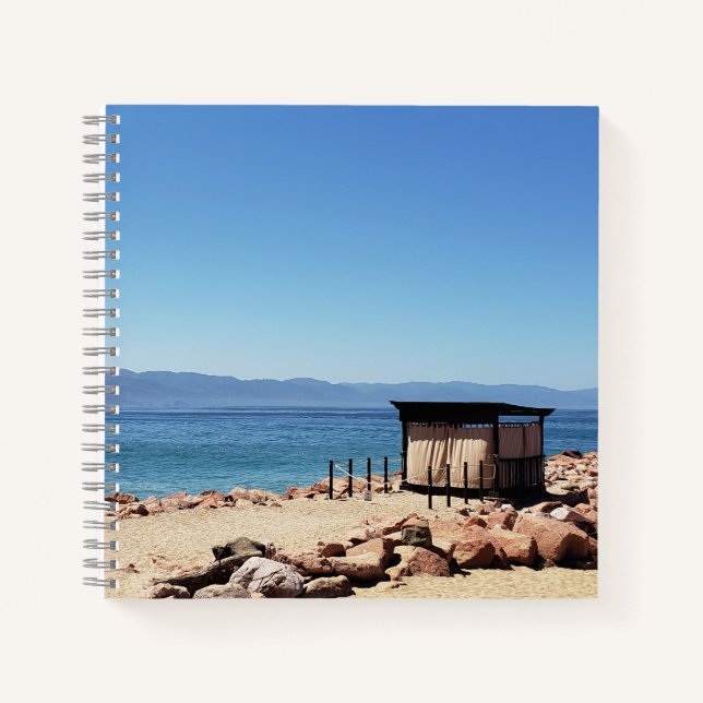 Ozeanbrise & Strandseiten Notizbuch (Vorderseite)