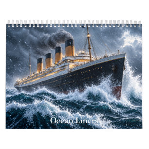 Ozeandampfer Klassischer Maritimer Kalender