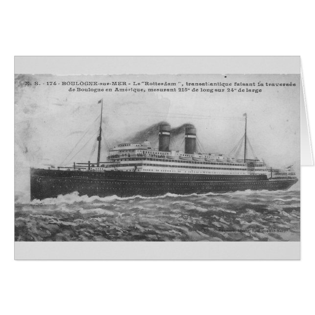 Ozeandampfer Rotterdam 1910 (Vorderseite (Horizontal))