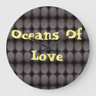 Ozeane der Liebe Große Wanduhr