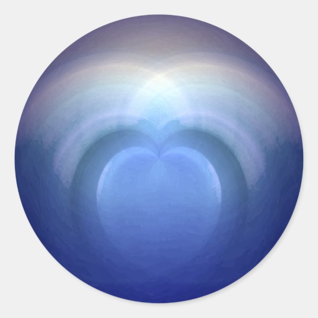 Ozeane der Liebe Runder Aufkleber (Vorderseite)