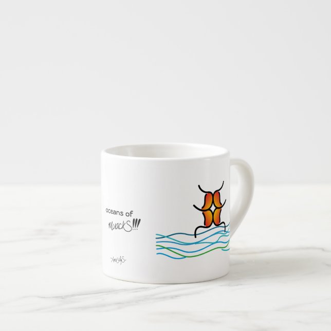 Ozeane des Mucks!!! - SOUL Espressotasse (Vorderseite Rechts)