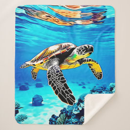Ozeanembrace: Reise der Meeresschildkröte Sherpadecke