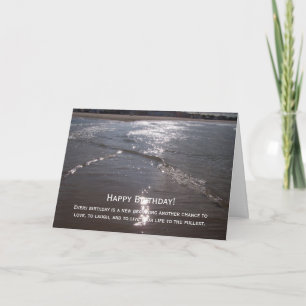 Ozeanfotografie Geburtstag Karte