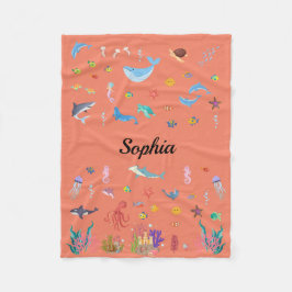 Ozeangedankenblanket für Säuglinge, Kinder, Erwach Fleecedecke