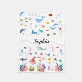 Ozeangedankenblanket für Säuglinge, Kinder, Erwach Fleecedecke