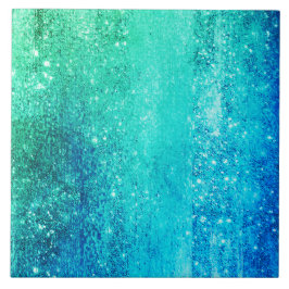 Ozeanglasur nr2 Farbverlauf blau-grün Fliese