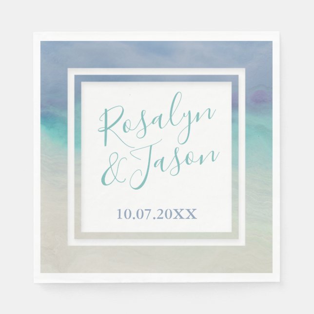 Ozeangrenze Serviette (Vorderseite)