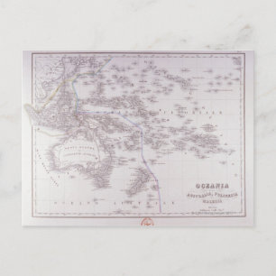 Ozeanien (Australien, Polynesien und Malaysia) Postkarte