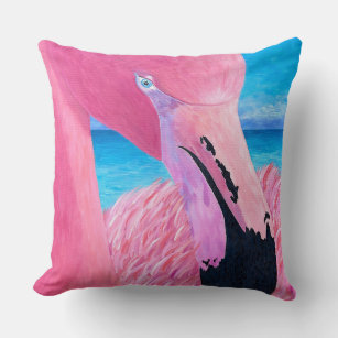 Ozeanien Der große Kopf Flamingo Keule Kissen