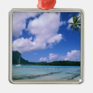 Ozeanien, Französisch-Polynesien, Tahiti. Ansicht  Silbernes Ornament