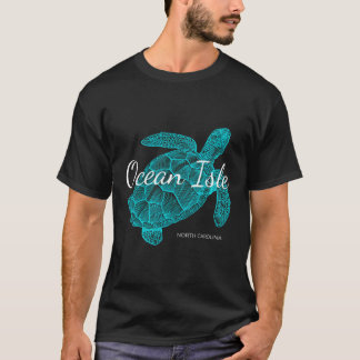 Ozeaninsel North Carolina Urlaub mit Schildkröte T-Shirt