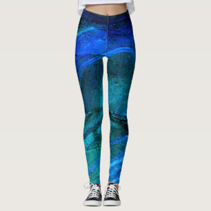 Ozeanisch geformter Stein Leggings