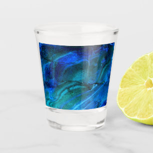 Ozeanisch geformter Stein Schnapsglas