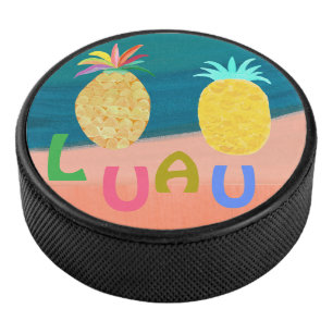 Ozeanische Ananas-Luau Eishockey Puck
