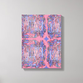 Ozeanische Geometrie Abstrakte Wandkunst Leinwanddruck