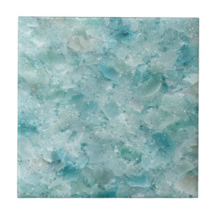 Ozeanische Schönheit. Aqua Crystal. Fliese