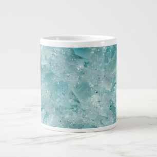 Ozeanische Schönheit. Aqua Kristall. Jumbo-Tasse