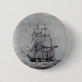 Ozeanische Trek Grafik Schiffe Fine Art Button