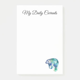 Ozeanischer Flüsternder Manatee, individuell Post-it Klebezettel