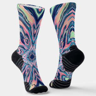 ozeanisches Korallen-Achat-Muster Socken