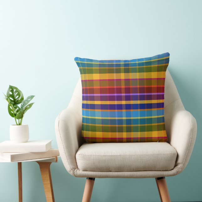 Ozeanisches Plaid ORD Kissen (Stuhl )