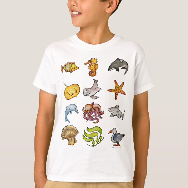 Ozeanleben T-Shirt (Vorderseite)