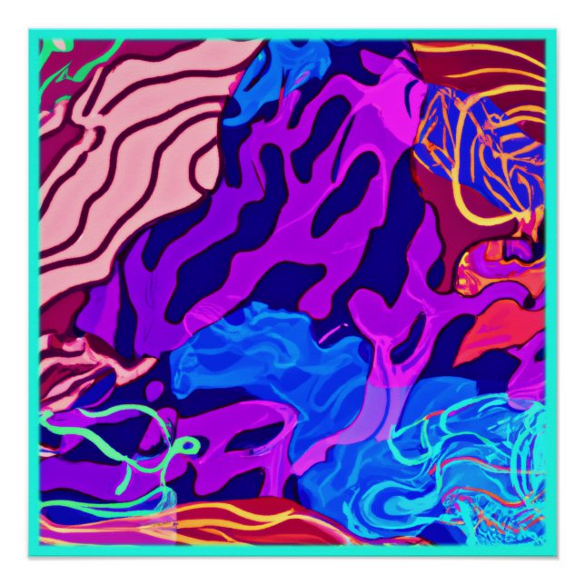 Ozeannatur-Malerei. Jetzt kaufen Poster (Vorderseite)