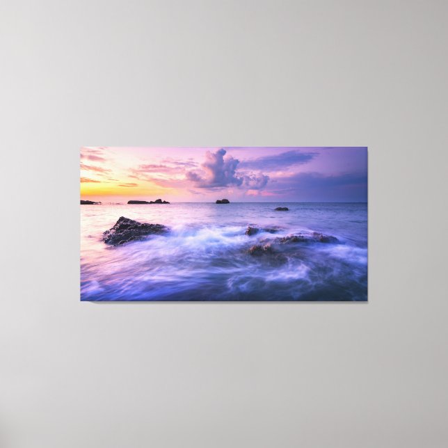 Ozeannebel umhüllte Leinwand (Vorderseite)