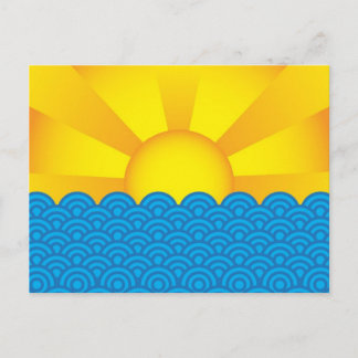 Ozeanoberfläche Postkarte