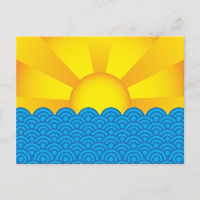 Ozeanoberfläche Postkarte (Vorderseite)